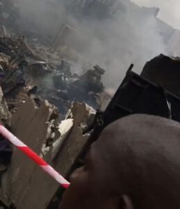 Fire outbreak in Mushin