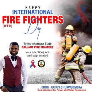 Engr Julius Chukwuemeka celebrates Anambra firefighters for dedication 
