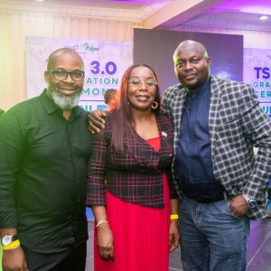 Dapo, Remi Omolade,  HR Director, Hybrid Group and Engr. Jamiu Badmos Founder QHSES Leadership Academy