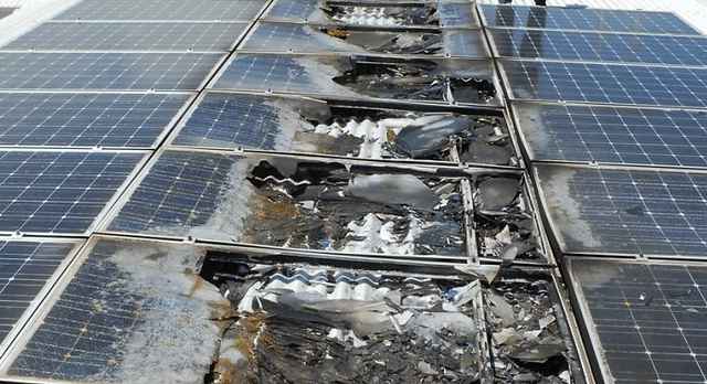 Solar Panels Cause Fire
