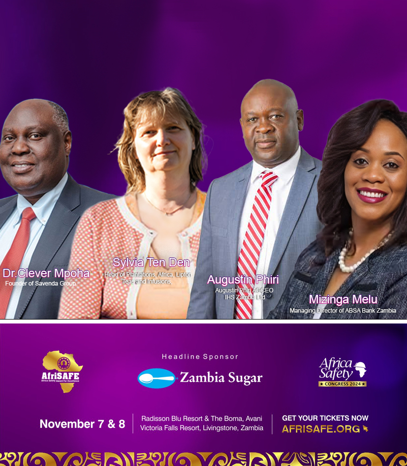 Absa Bank, Savenda Group, Africa Lipton Tea, Zambeef CEOs shortlisted for 2024 AfriSAFE Awards