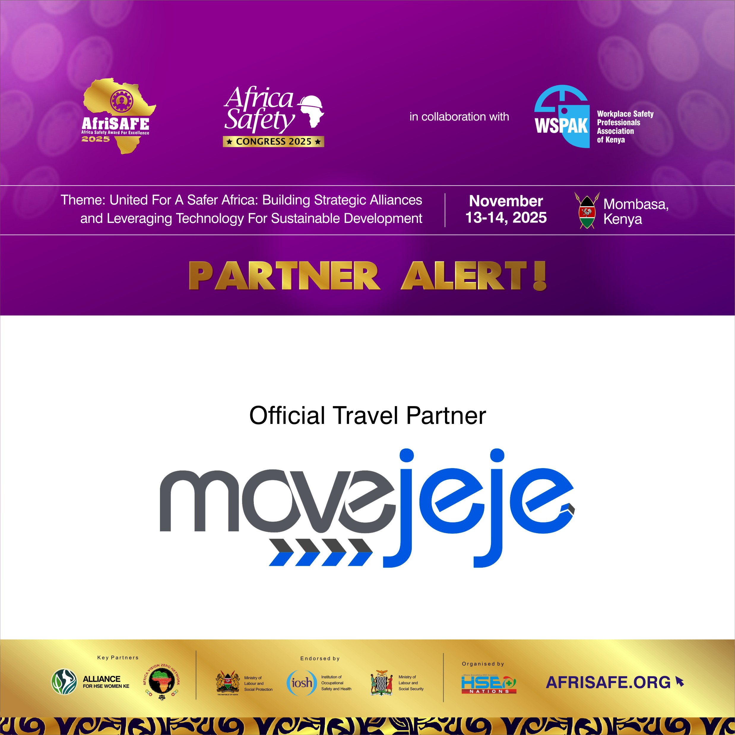 MoveJeje Sponsors AfriSAFE 2025