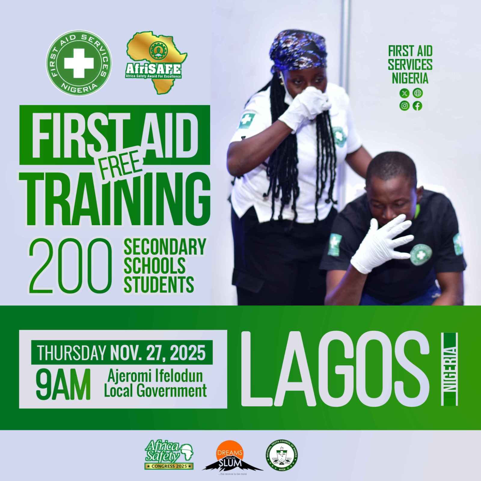 AfriSAFE, First Aid Services partner to empower 200 school