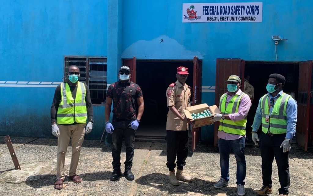 NISafety Produces Hand Sanitizers, , Distributes Free In Akwa Ibom