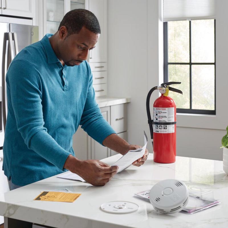 Fire extinguisher store home safety