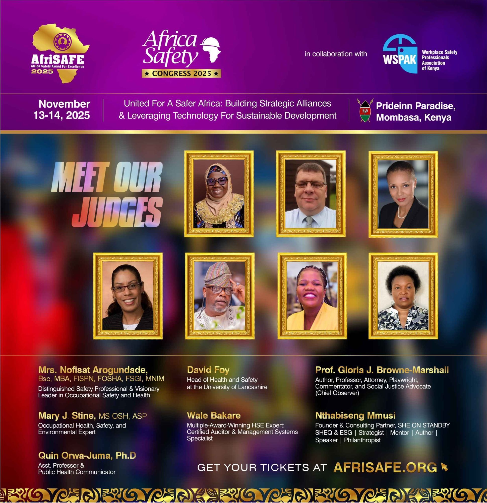 Seasoned Experts, Global Voices: Meet The Judges For Afrisafe 2025