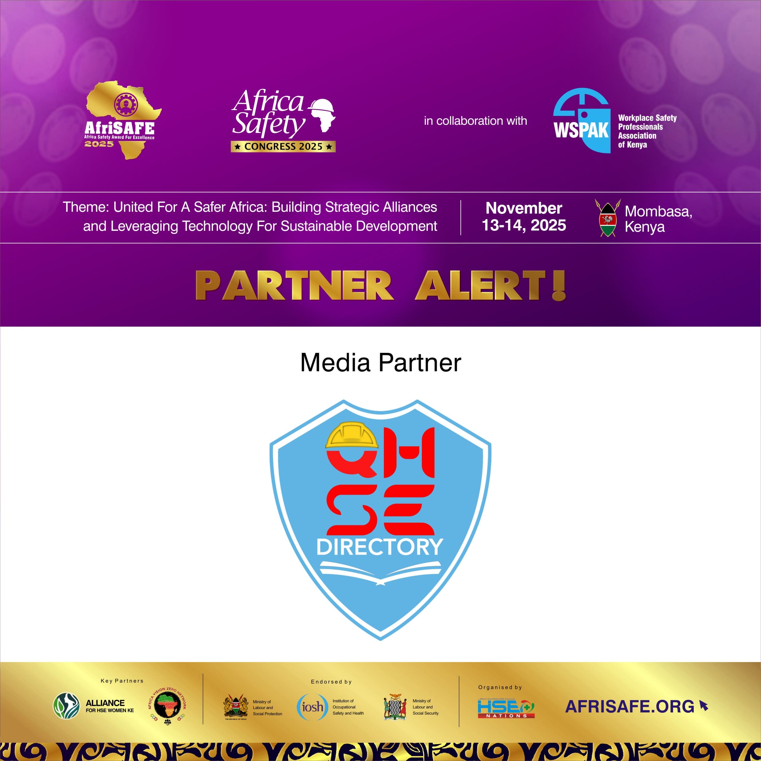 QHSE Directory Joins AfriSAFE 2025 as Official Media Partner
